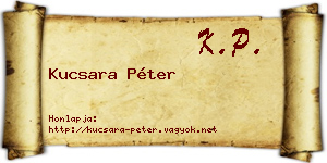 Kucsara Péter névjegykártya
